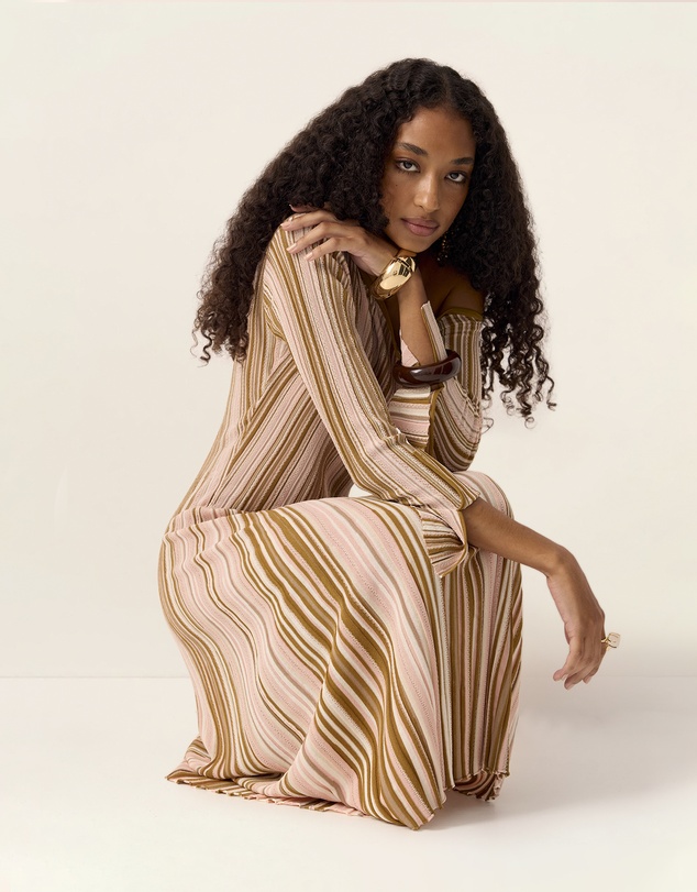MOS The Label - Selva Knit Off Shoulder Dress