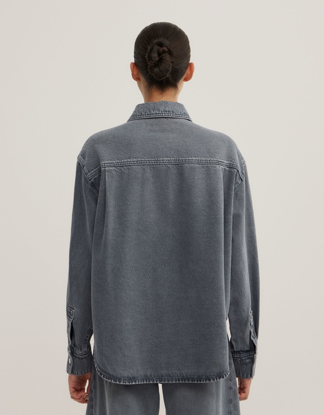 Witchery - Boxy Long Sleeve Denim Shirt
