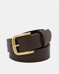 Buckle - Triton. Australian Made Buffalo Leather Belt. 35mm width.