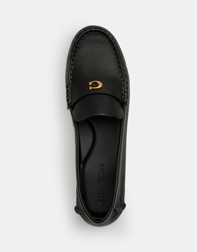 Coach - Sculpted C Leather Driver Shoes
