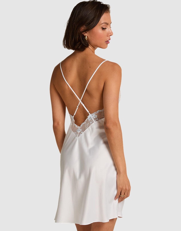 Hunkemoller - Satin Lace Peonie Slip Dress