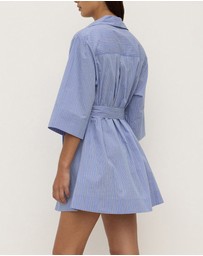Assembly Label - Erina Stripe Mini Shirt Dress