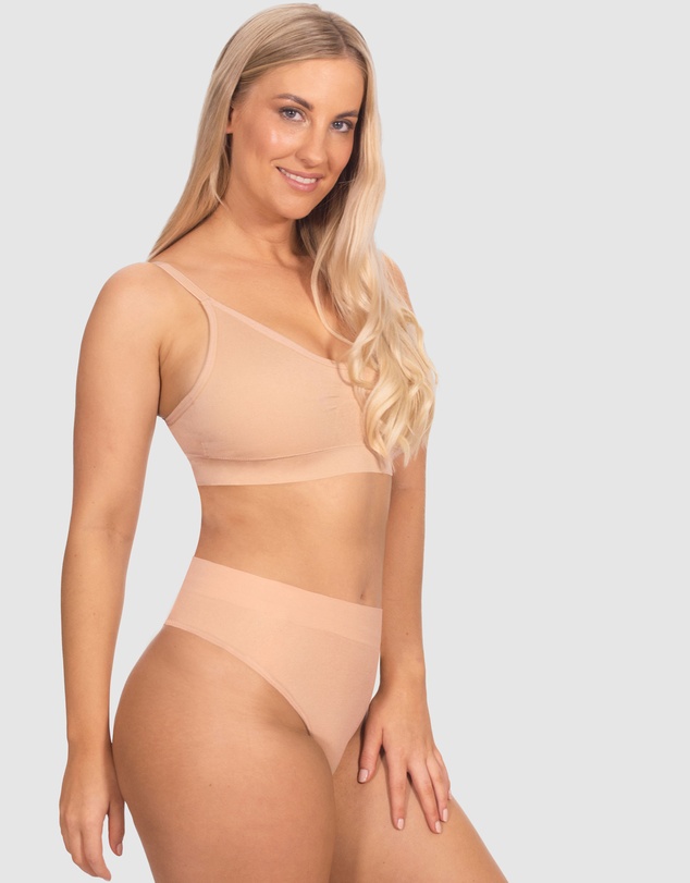 B Free Intimate Apparel - Seamless Cotton High Waist G String