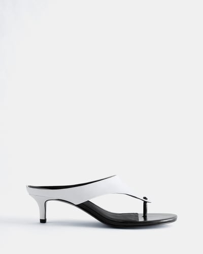 Leather Kitten Heels