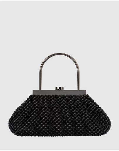 Olga Berg - Mimi Ball Mesh Frame Bag