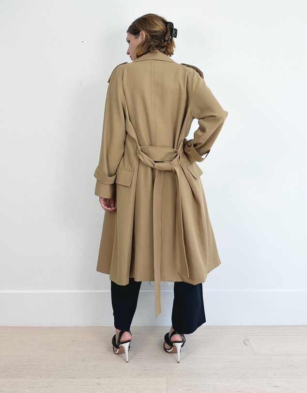 Cirkular - Pre-Loved - Oroton Gaberdine Twill Weave Trench