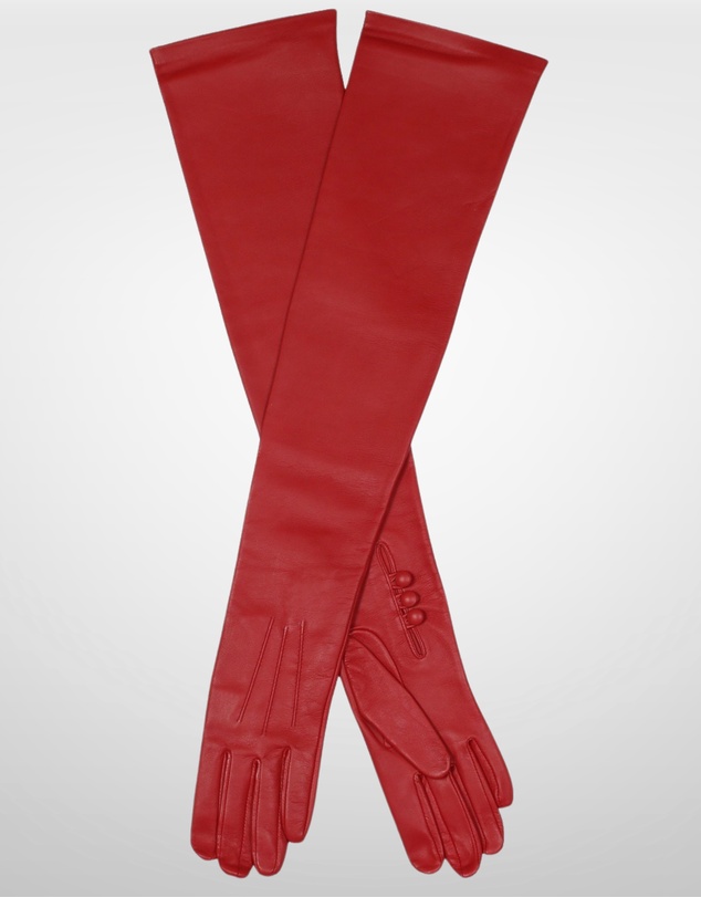 DENTS - Three-Point Long Opera Length Leather Gloves