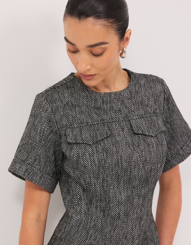 Calli - Henderson Tweed Mini Dress