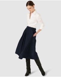 SACHA DRAKE - Pleated A-Line Skirt