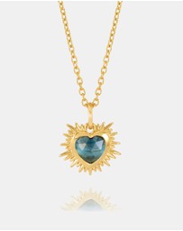 Rachel Jackson - Electric Love December Birthstone Heart Necklace
