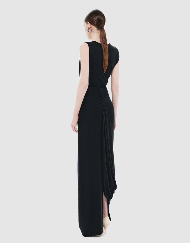 MISHA - The Pablo Draped Cupro Dress