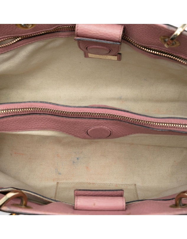 Pre-Loved by Azura Reborn - Pre-Loved Medium Bicolor Calfskin Bamboo Shopper Satchel