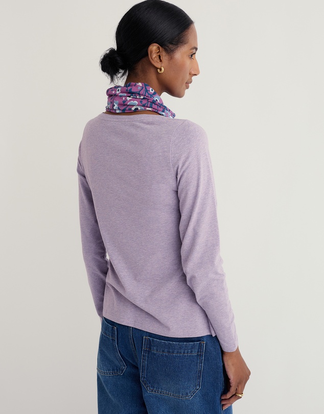 Seasalt - Seasalt Cornwall Purple Easel Long Sleeve Top Jersey