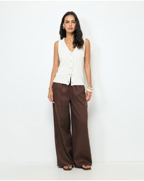 AERE - Stella Linen Pants