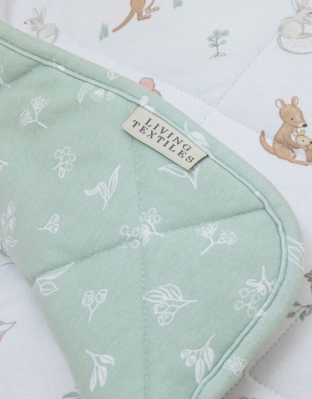 Living Textiles - Reversible Quilted Cot Comforter - Australiana