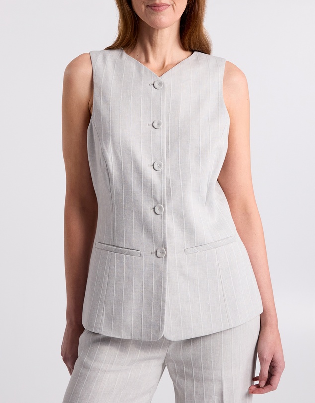 David Lawrence - Ondina Linen Blend Vest