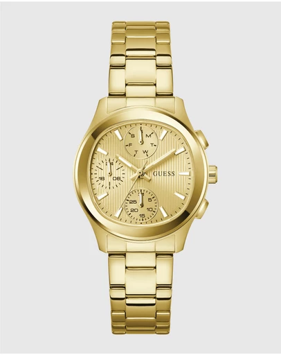 GUESS - GUESS Ladies Gold-Tone Multifunction Watch