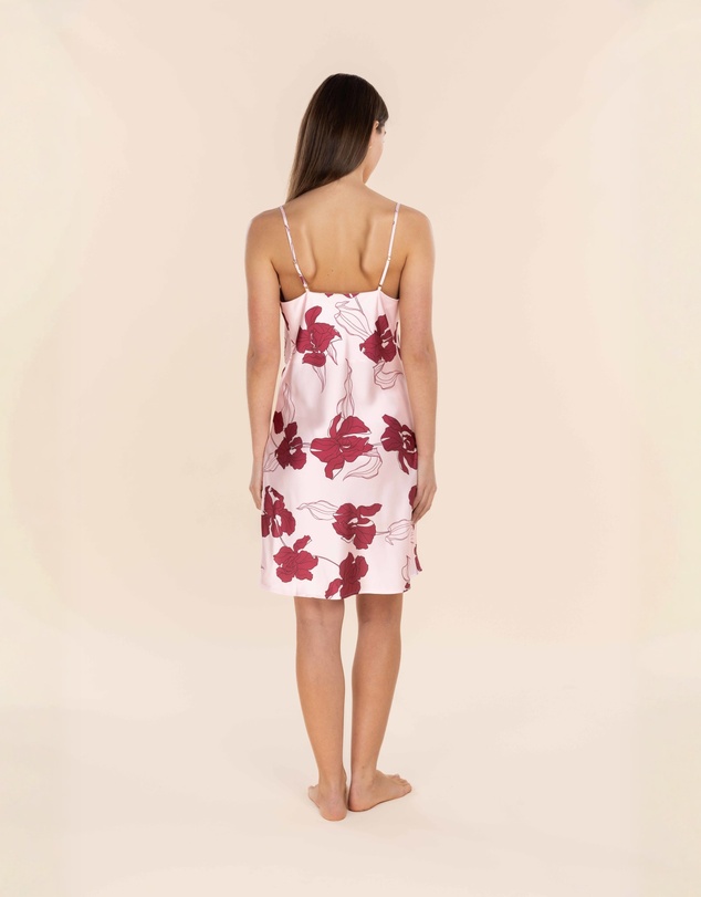 Gingerlilly - Iris Recycled Silky Satin Short Nightie