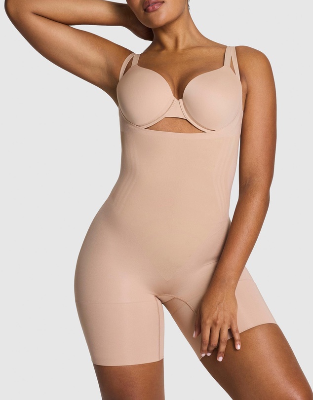 Spanx - Open Bust Midthigh Bodysuit