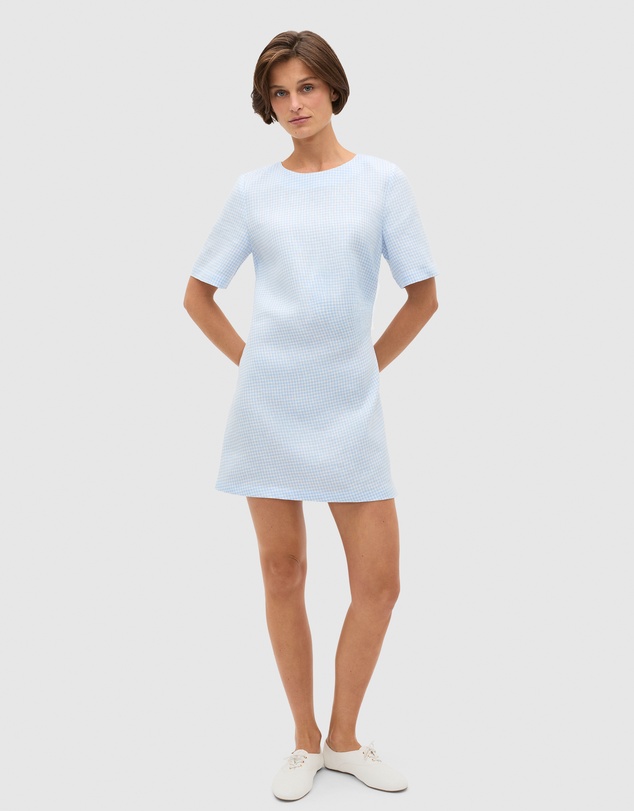 Seed Heritage - Linen Gingham Mini Dress