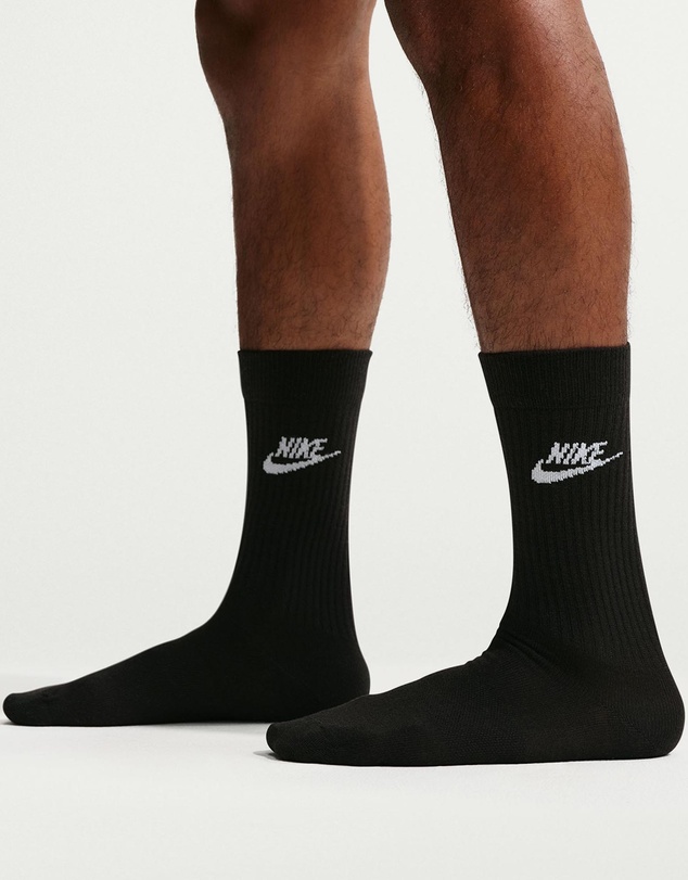 Nike - Sportswear Everyday Essential 3-Pack Crew Socks - Unisex