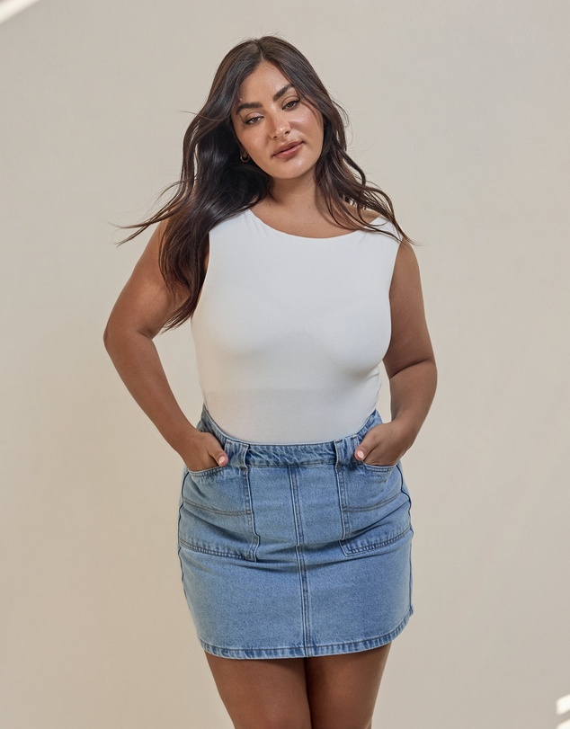 All About Eve - Becca Skirt Light Blue