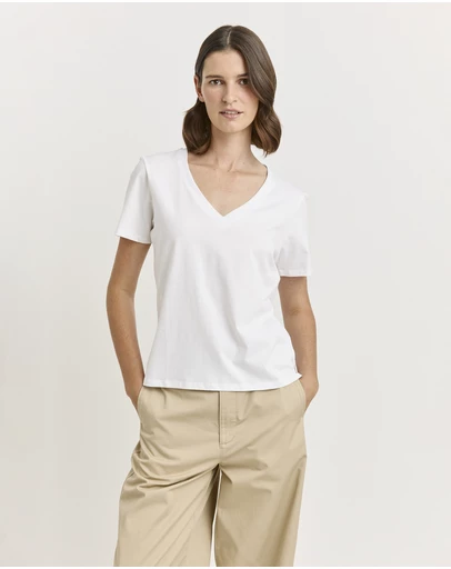 Toorallie - V-Neck Organic Cotton Tee