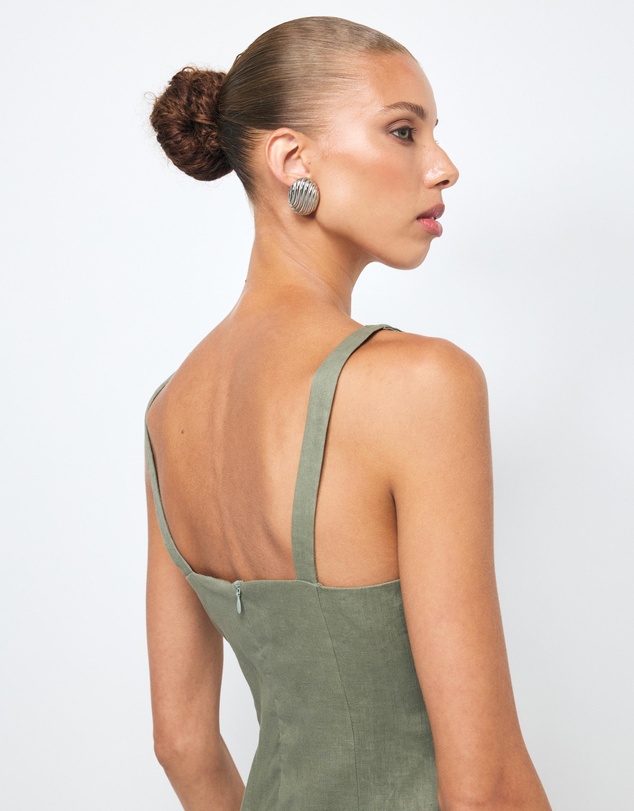 AERE - Clara Linen Mini Dress