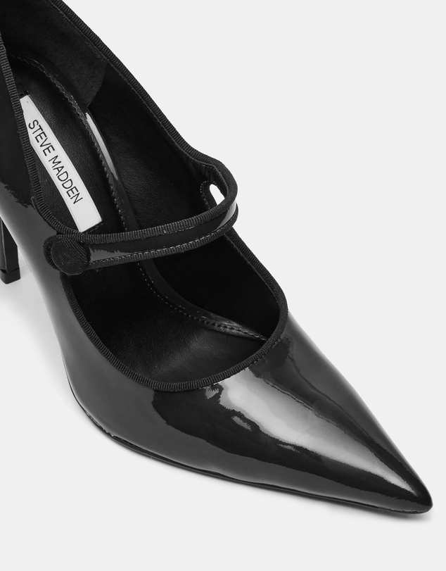 Steve Madden - Jaine Black Patent Heels