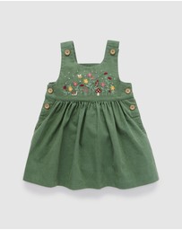 Purebaby - Embroidered Corduroy Pinnie -Kids-Babies