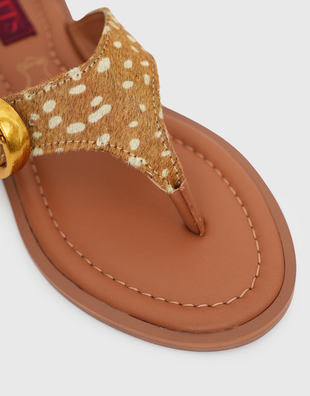 Betts - Rhodes Leather Buckle Thong Sandals