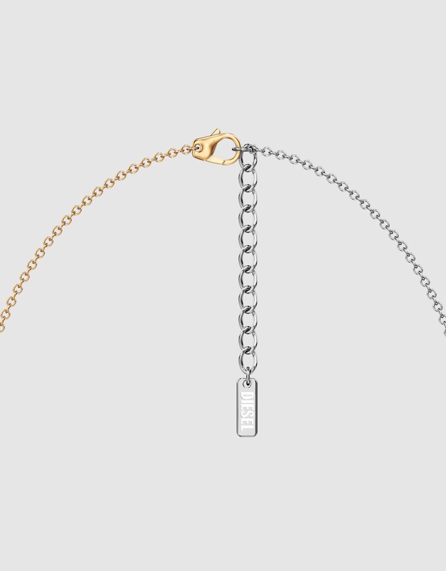 Diesel - D Logo Silver Necklace