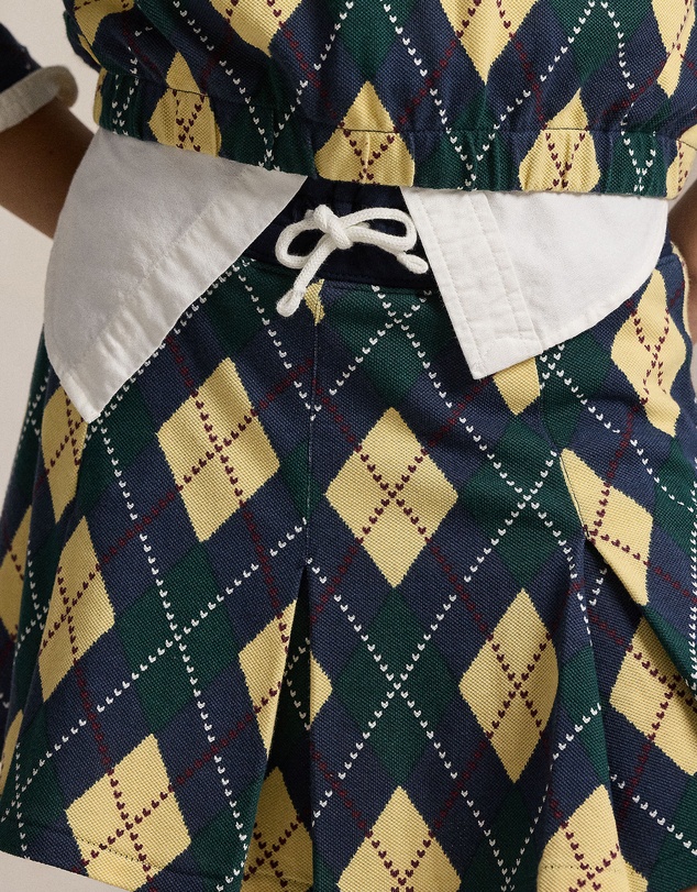 Polo Ralph Lauren - Argyle Stretch Mesh Polo Shirt & Skort Set - Teens