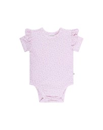 Kynd Baby - Frill Sleeve Bodysuit Frangipani - Size 0