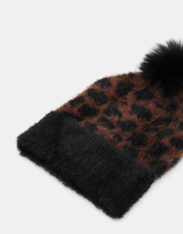 Morgan & Taylor - Hazel Leopard Beanie in Brown