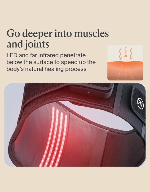 Therabody - ThermBack LED - Back Pain Relief Wrap