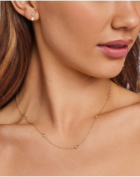 Zoe Olivia - 9K Gold Pear Lab Grown Diamond Drop Earrings