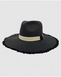 Jacaru - Jacaru 1868 Wide Brim Ladies Hat Black