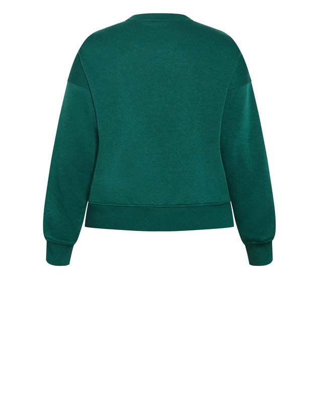 City Chic - Brooklyn Crew Neck Sweatshirt