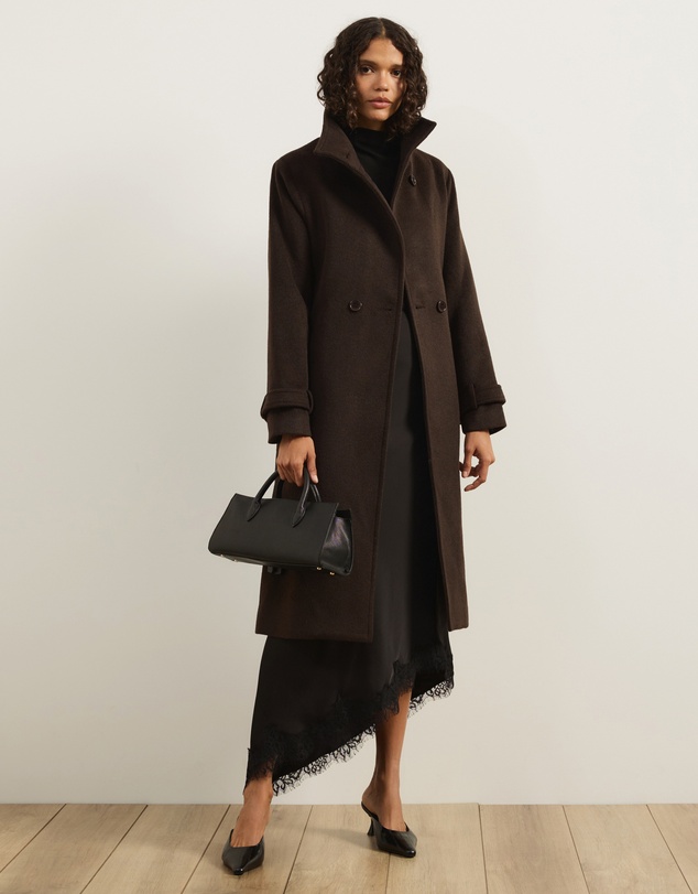 Atmos&Here - Nicky Wool Blend Funnel Neck Coat