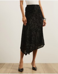 Atmos&Here - Evelise Burnout Midi Skirt