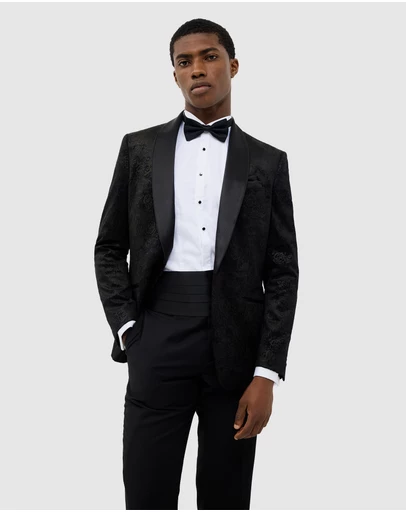 Politix - Gerald Velvet Paisley Tuxedo Jacket