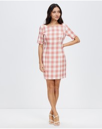 Honey and Beau - Barbie Pink Low Back Dress