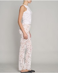 Love and Nostalgia - Courtney Lace Pant - White