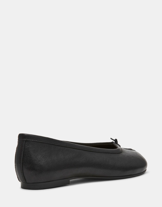 Steve Madden - Calico Black Leather Flats