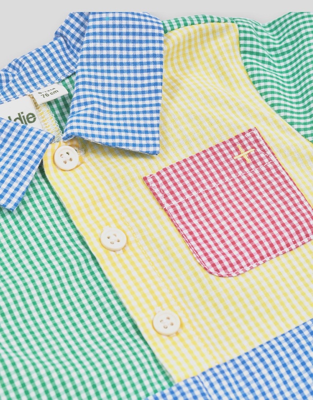Goldie + Ace - Gingham Colour Block Romper - Babies