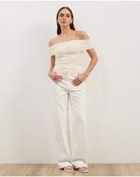 Atmos&Here - Eliza Lace Off Shoulder Top