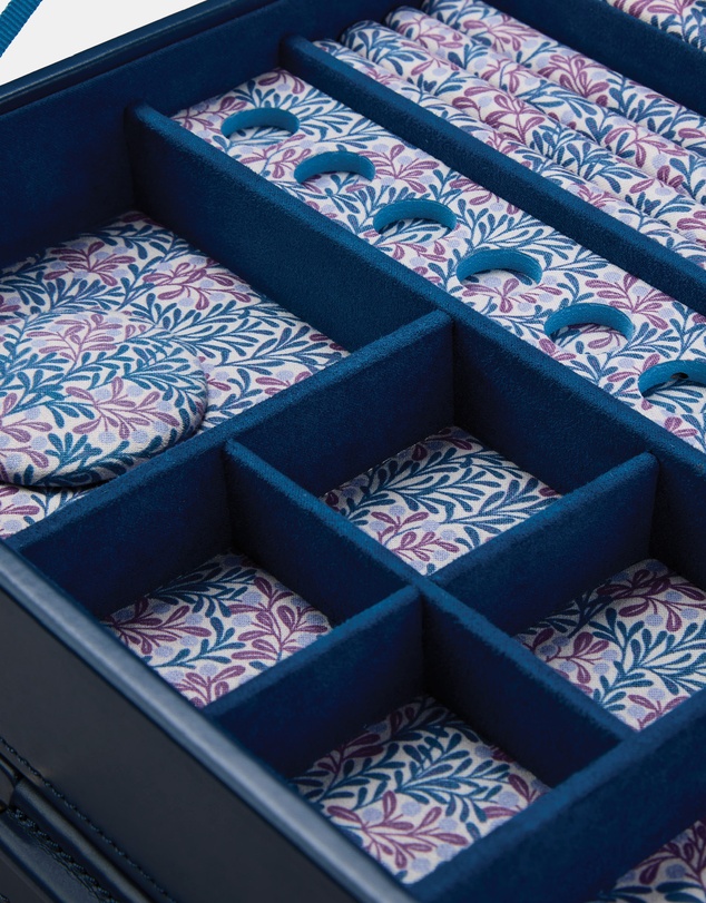 Wolf - WOLF Sophia Jewellery Box with Drawers Indigo Fruit Botanical