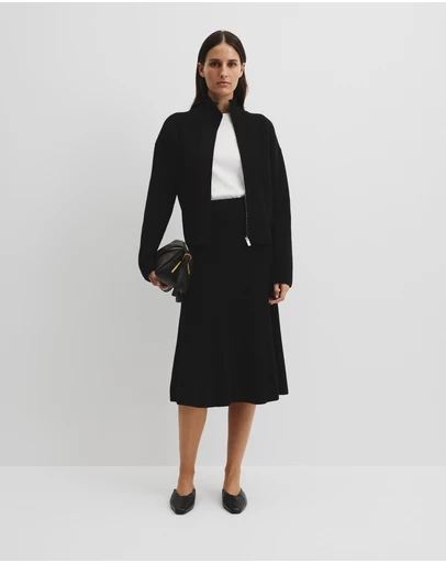 Country Road - Australian Cotton Blend Knit Midi Skirt