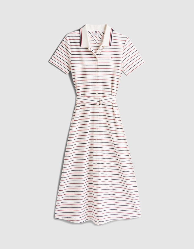 Tommy Hilfiger - Tipping Co Midi Polo Dress